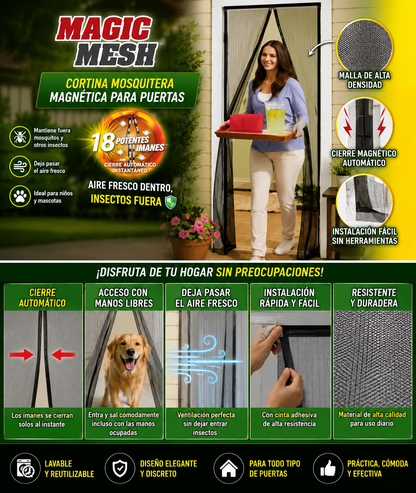 MOSQUITERA MAGNETICA PARA PUERTAS