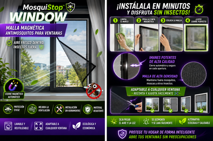 MOSQUITERA MAGNETICA PARA VENTANAS